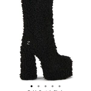 Zemeta teddy boots in black NWT from revolve